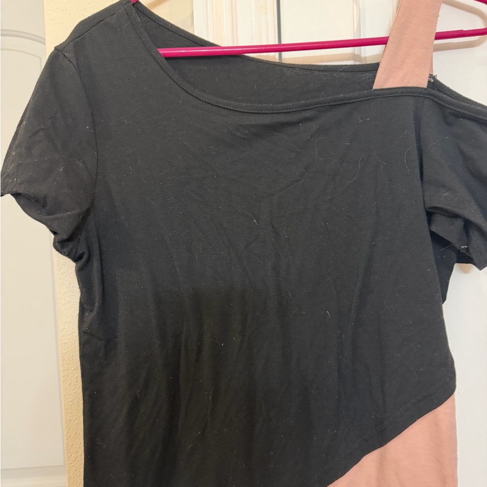 Stylish Black and Pink Women's Top